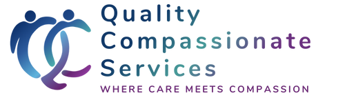 QC Logo with wording "Quality Compassionate Servies"