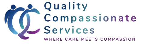 QC Logo with wording "Quality Compassionate Servies"