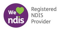 We heart NDIS Registered provider logo - Short